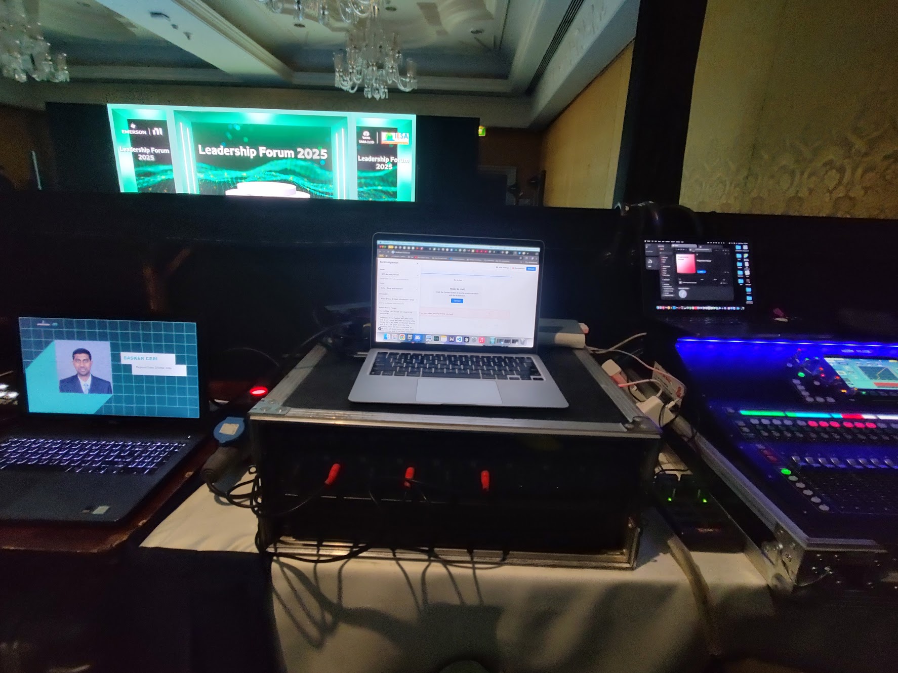 Backstage console view